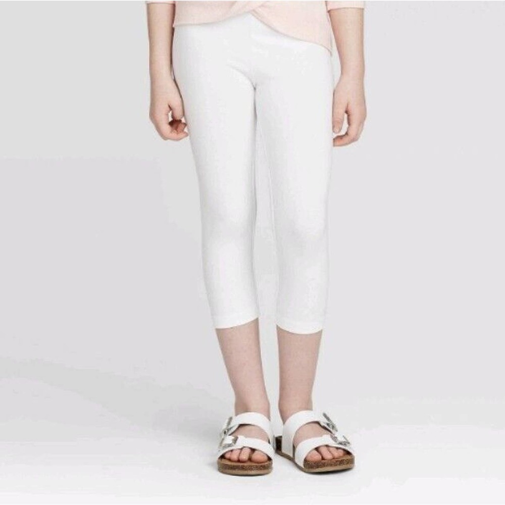 Girls' Capri Leggings - Cat & Jack White XL